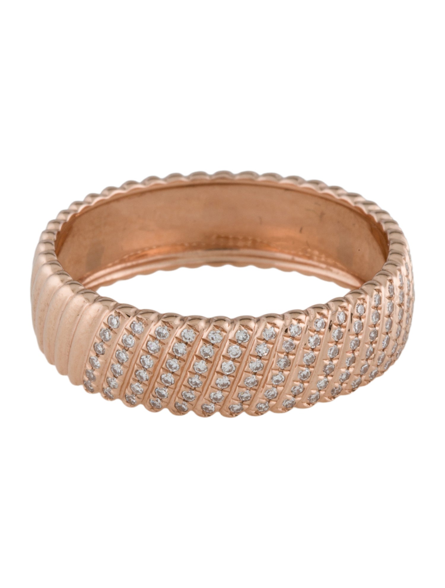 EF Collection 14K Diamond Jumbo Twist Ring