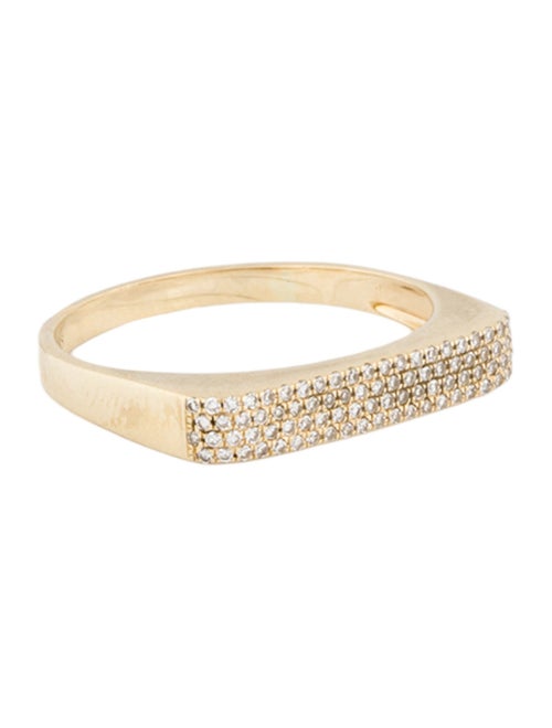 EF Collection 14K Diamond Jumbo Bar Ring