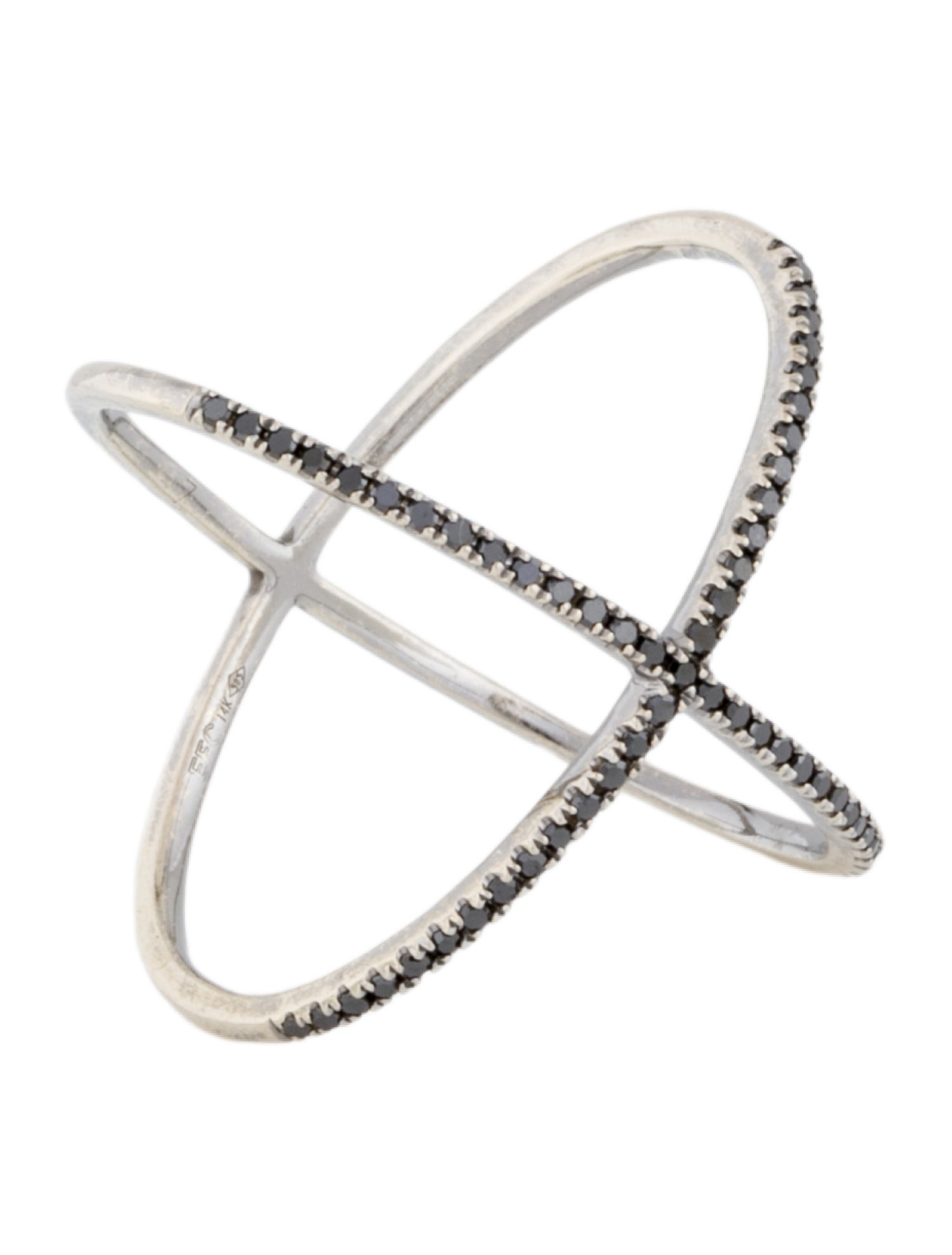 EF Collection 14K Diamond 'X' Band Ring