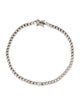 EF Collection 14K Diamond Cluster Curb Chain Bracelet