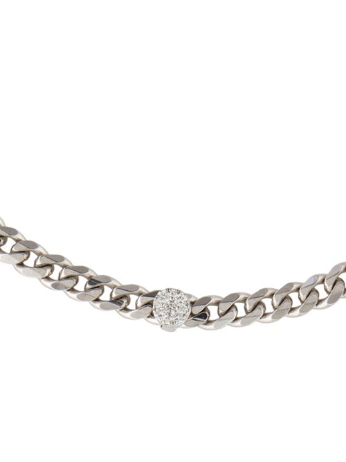 EF Collection 14K Diamond Cluster Curb Chain Bracelet