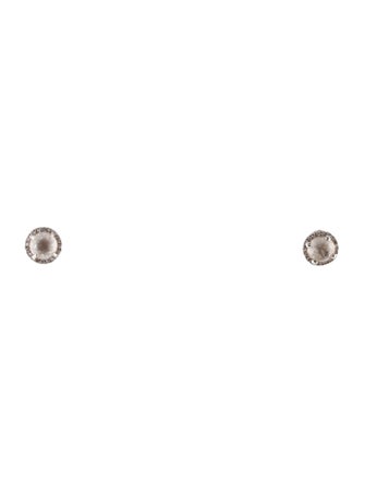 EF Collection 14K Quartz & Diamond Stud Earrings