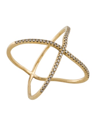 EF Collection 14K Diamond X Cocktail Ring