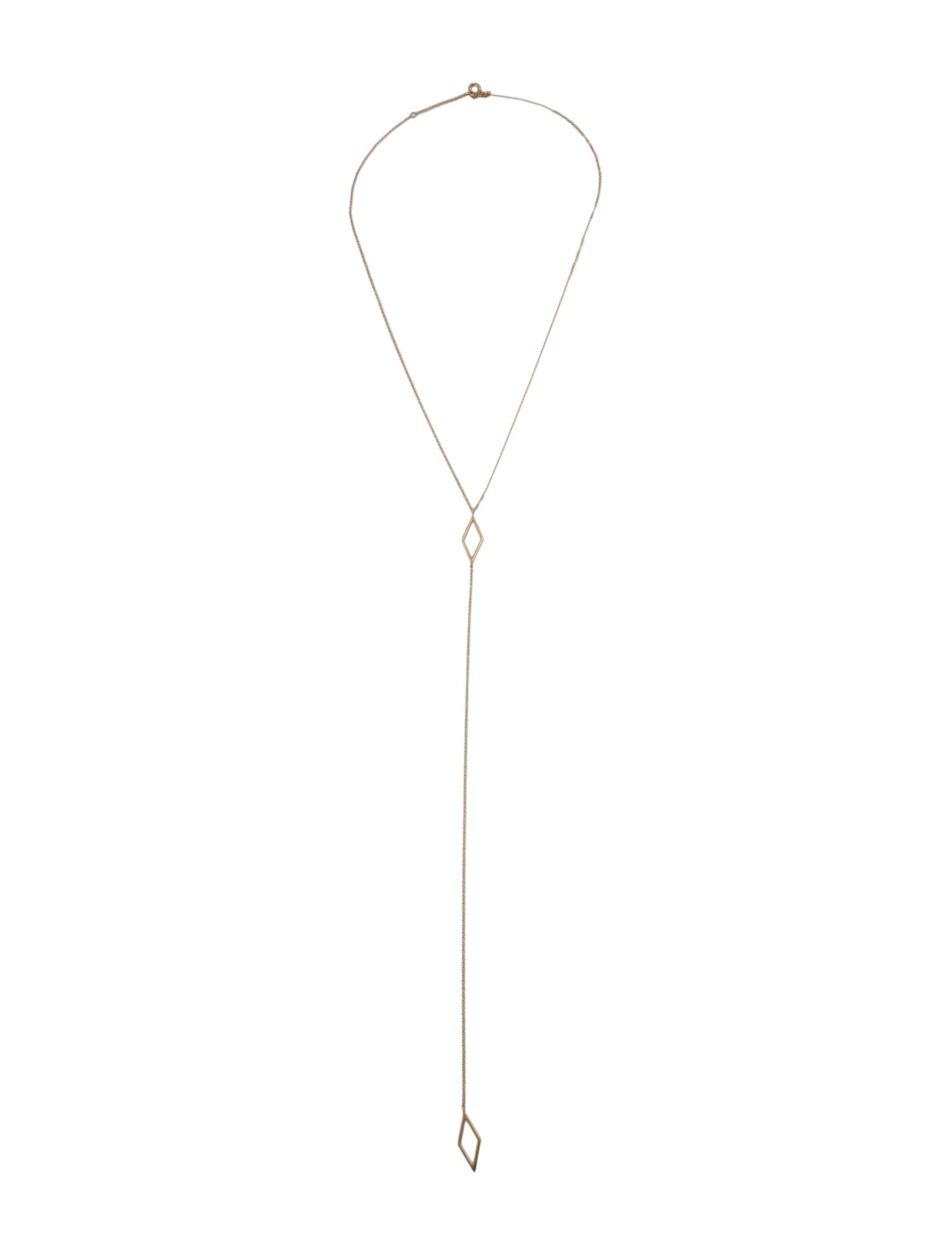 EF Collection 14K Diamond Lariat Necklace