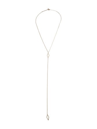 EF Collection 14K Diamond Lariat Necklace