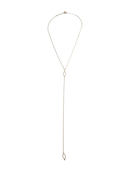 EF Collection 14K Diamond Lariat Necklace