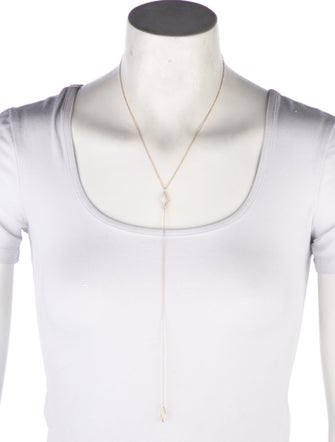 EF Collection 14K Diamond Lariat Necklace