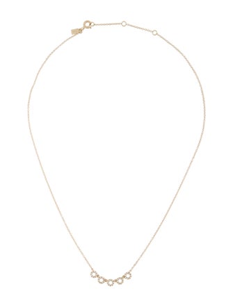 EF Collection 14K Diamond Open Circle Necklace