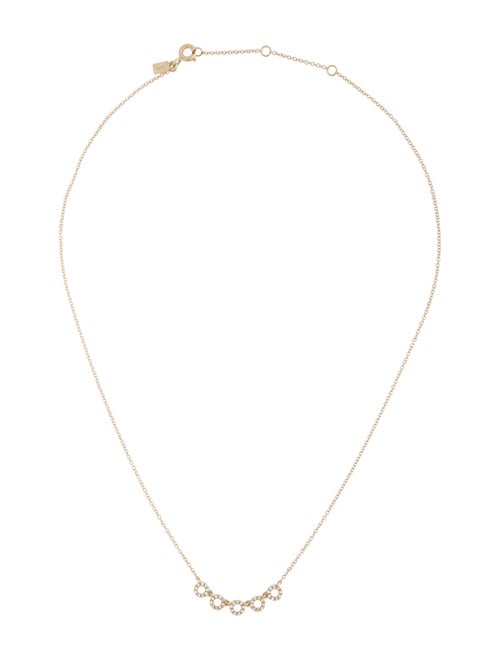 EF Collection 14K Diamond Open Circle Necklace