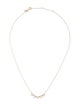 EF Collection 14K Diamond Open Circle Necklace