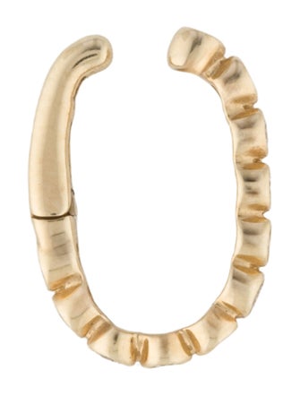 EF Collection 14K Diamond Bezel Large Ear Cuff