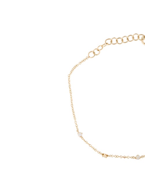 EF Collection 14K Opal & Diamond Link Bracelet