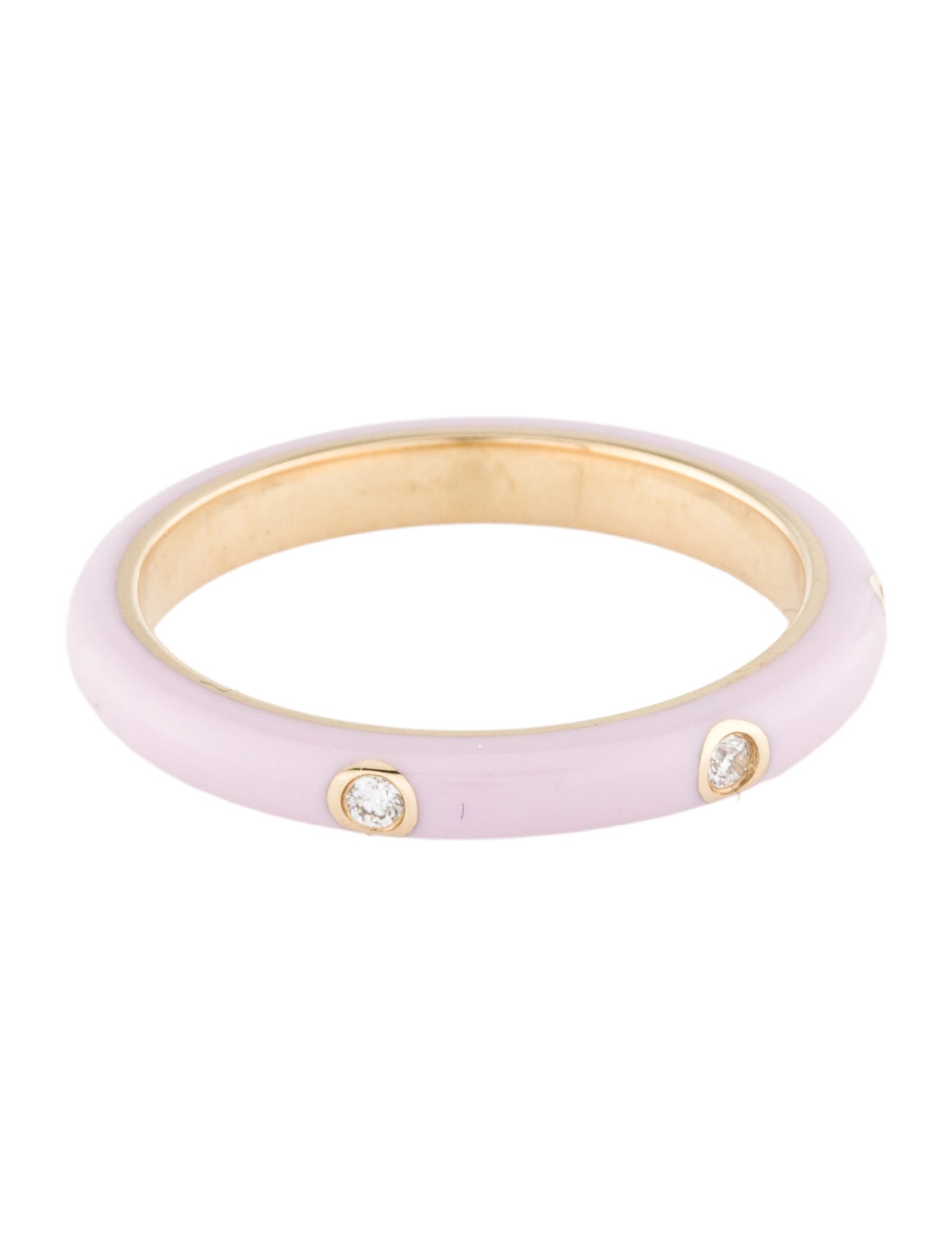 EF Collection 14K Diamond & Enamel Band
