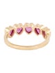 EF Collection 14K Ruby Heart Band