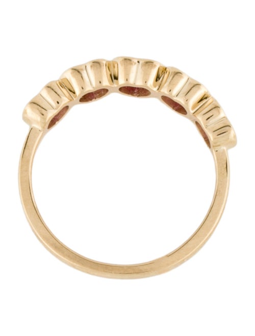 EF Collection 14K Ruby Heart Band