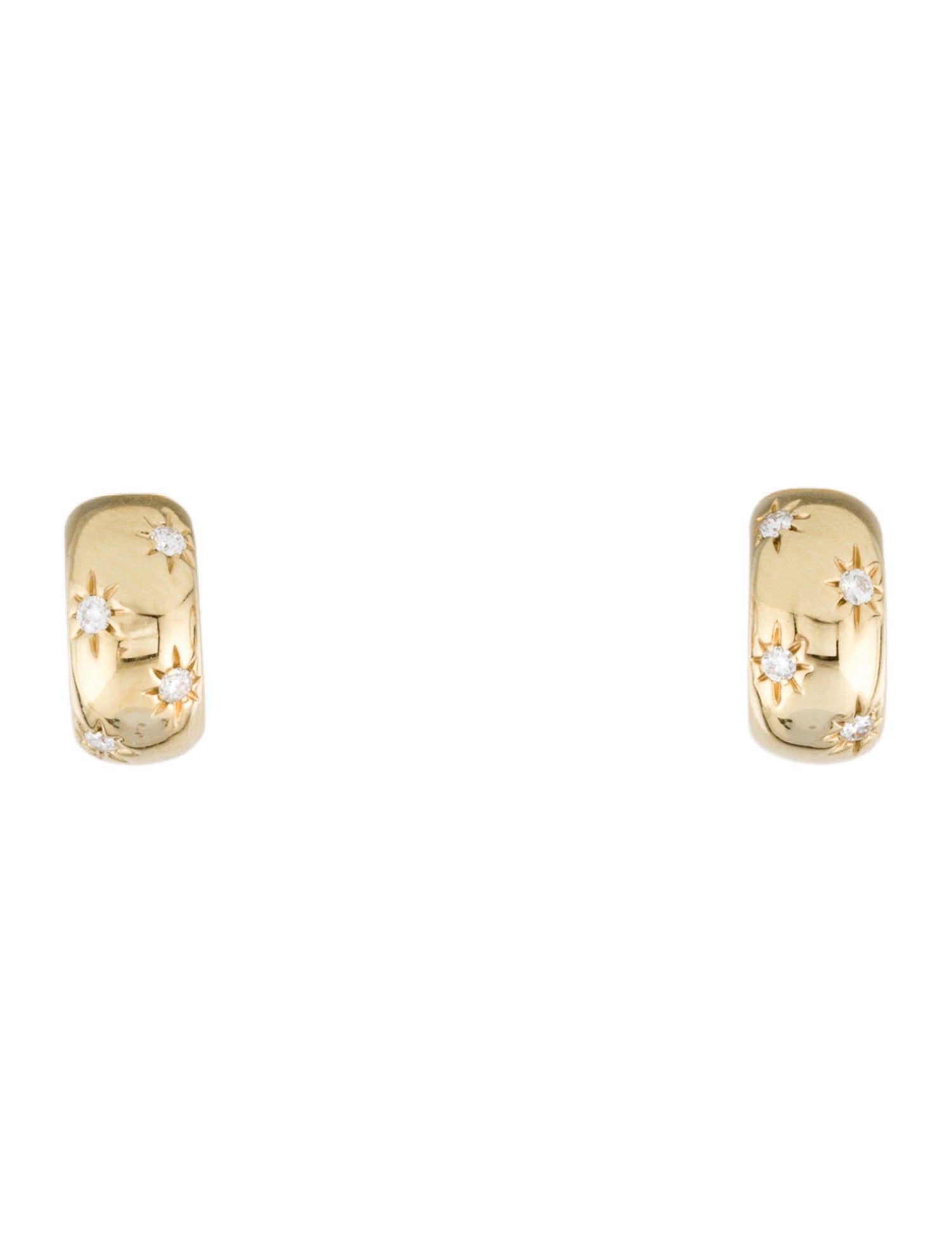 EF Collection 14K Diamond Mini Huggie Earrings