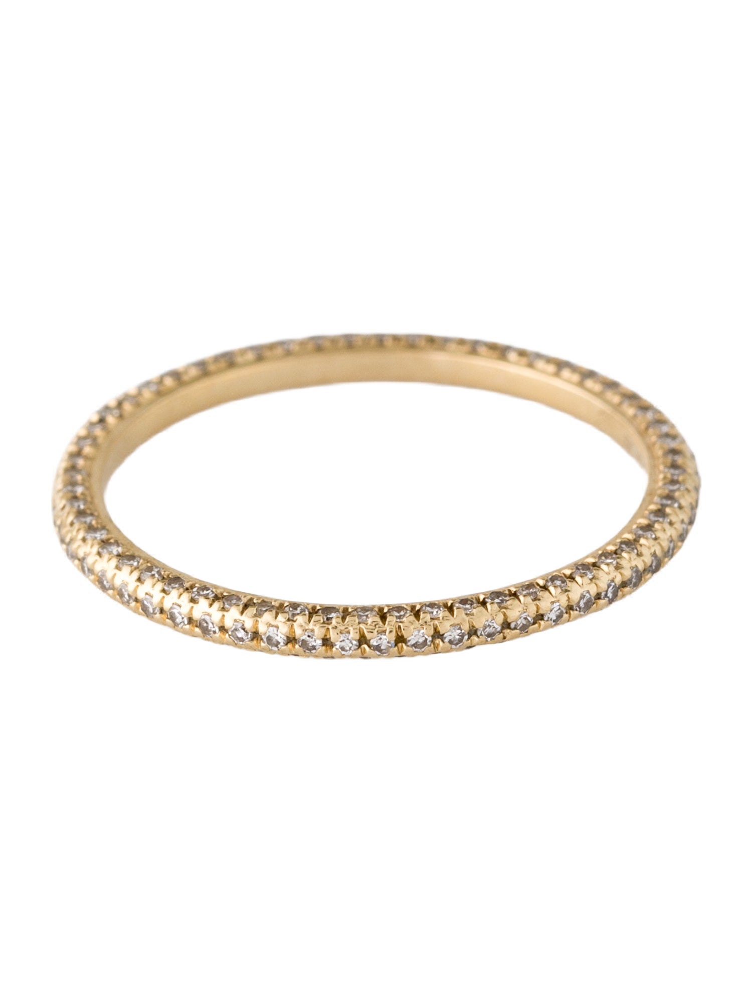 EF Collection 14K Diamond Three Sided Eternity Band