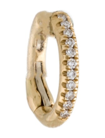 EF Collection 14K Diamond Hinged Cartilage Ear Cuff