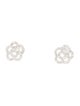 EF Collection 14K Diamond Rose Stud Earrings