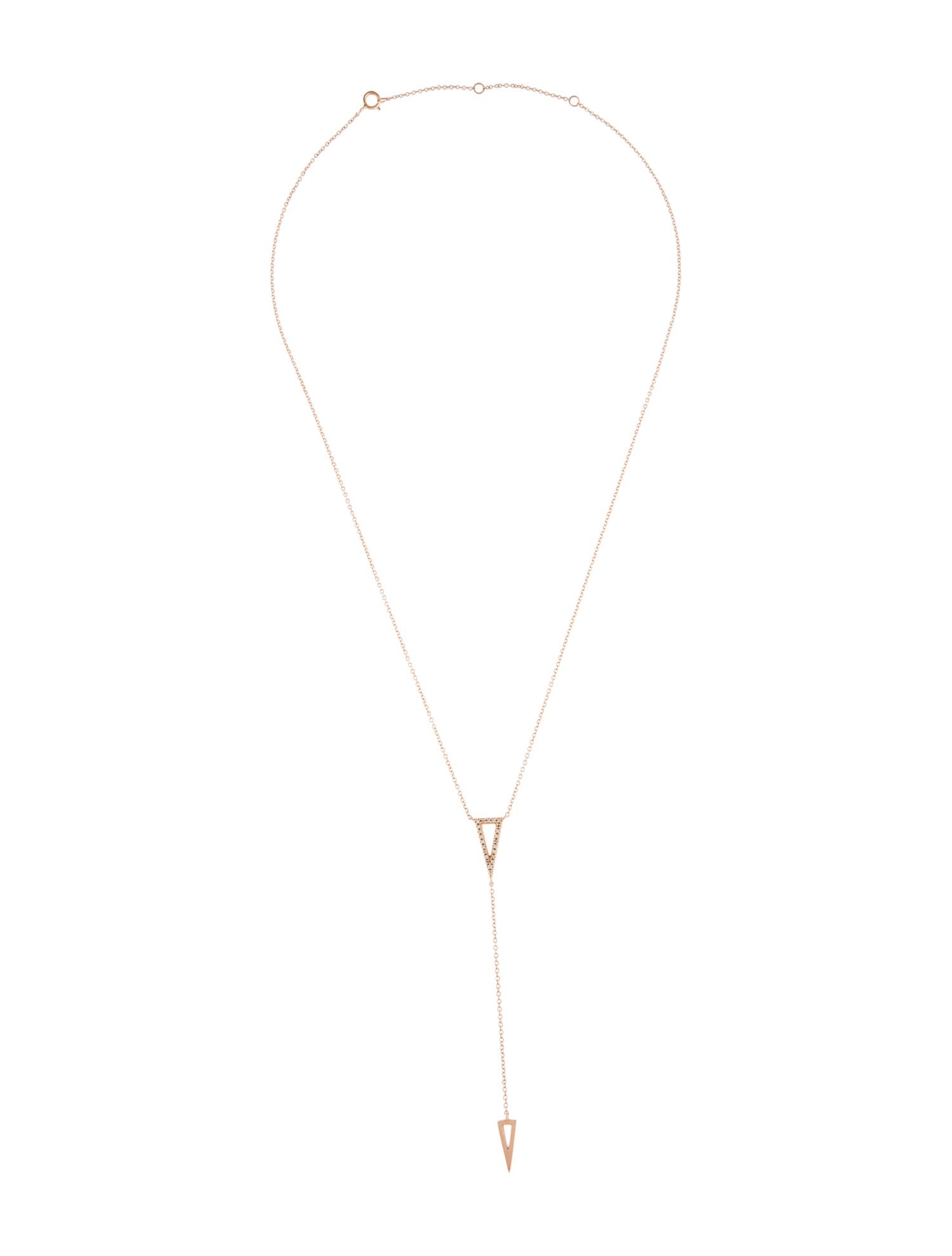EF Collection 14K Diamond Lavalier Necklace