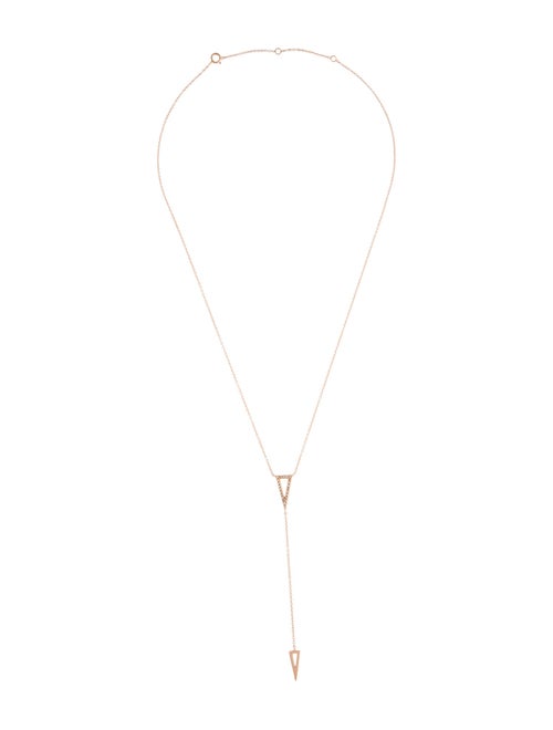 EF Collection 14K Diamond Lavalier Necklace