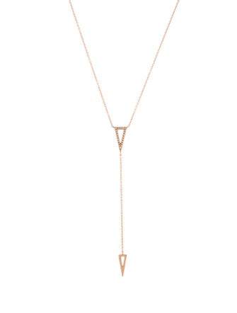 EF Collection 14K Diamond Lavalier Necklace