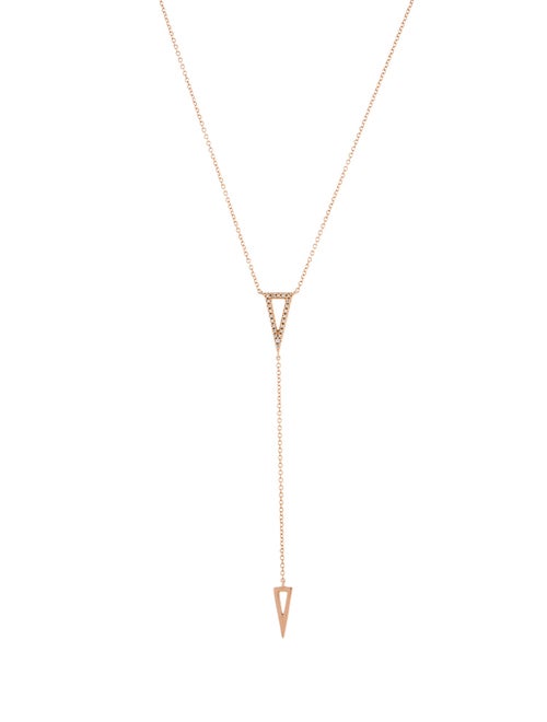 EF Collection 14K Diamond Lavalier Necklace