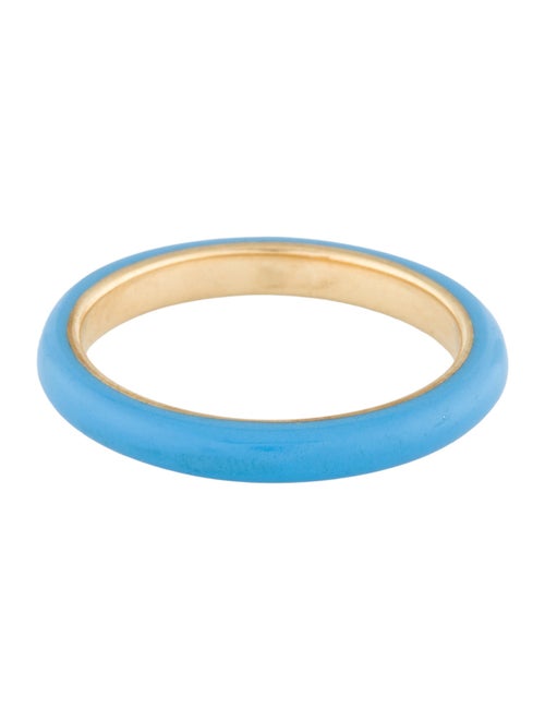 EF Collection Diamond & Enamel Baby Blue Stack Band