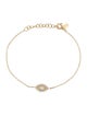 EF Collection 14K Sapphire & Diamond Evil Eye Bracelet