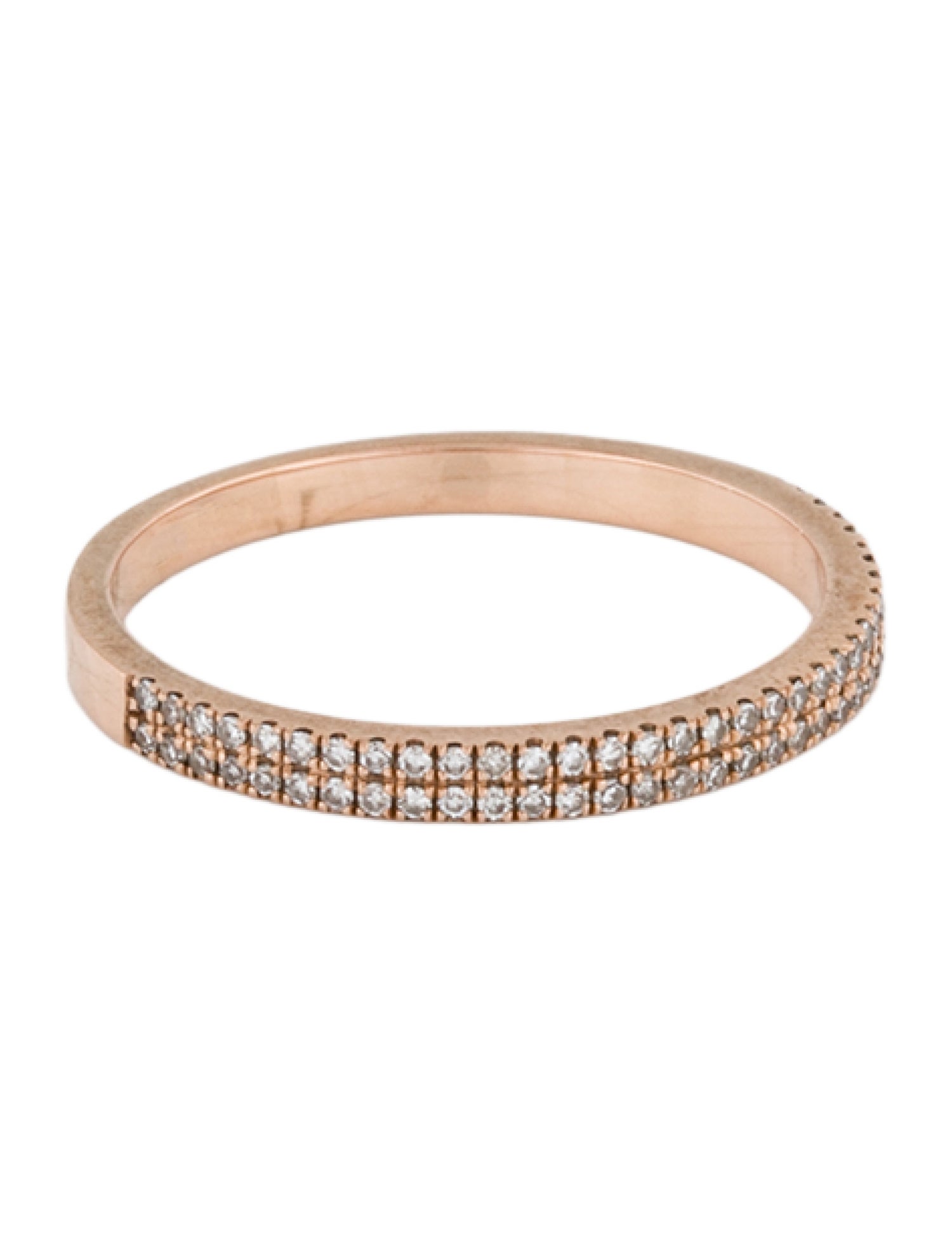 EF Collection 14K Diamond Double Row Ring