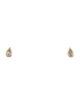 EF Collection 14K Diamond Pear Stud Earrings