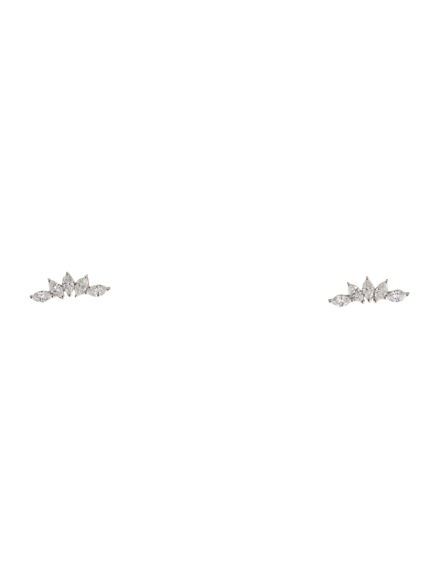 EF Collection 14K Diamond Climber Stud Earrings