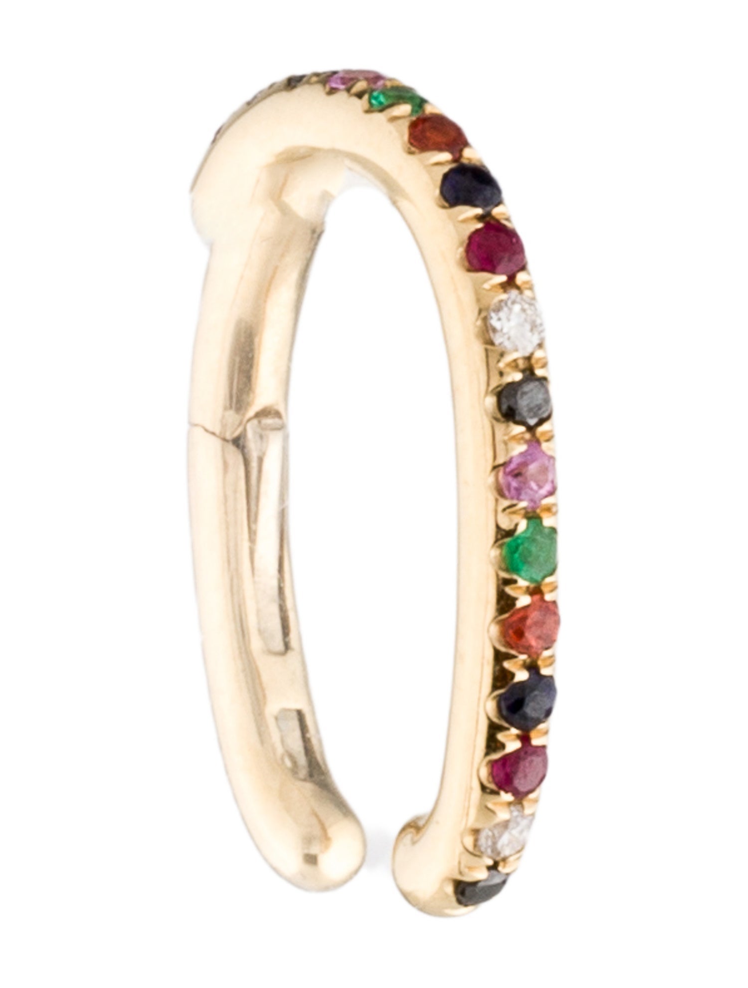 EF Collection 14K Multistone Single Ear Cuff