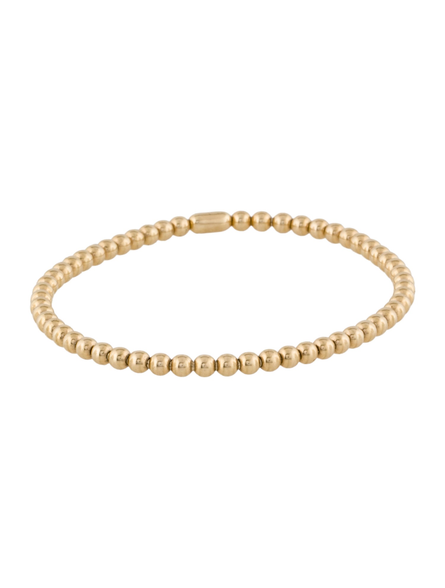 EF Collection 14K Beaded Stretch Bracelet