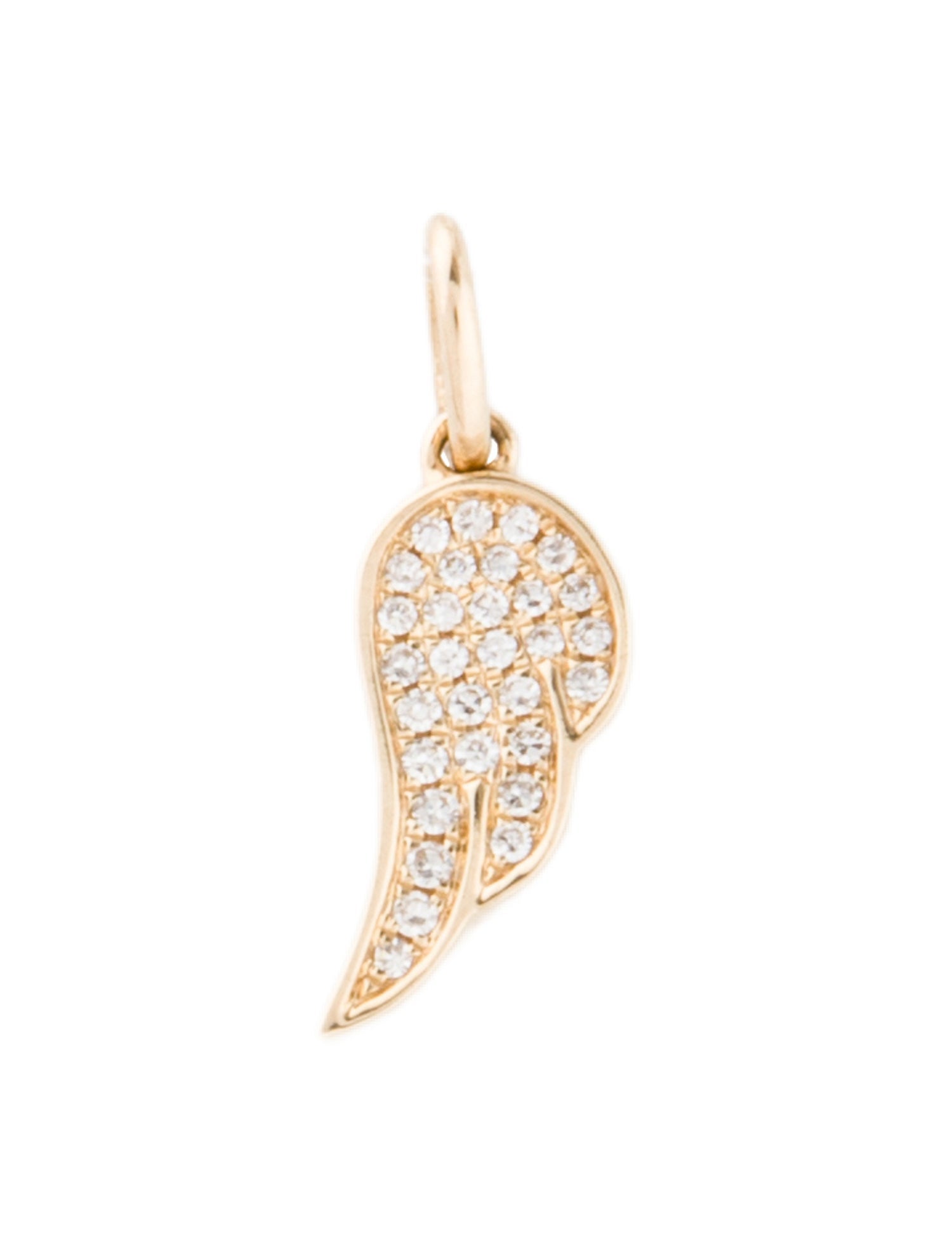 EF Collection 14K Diamond Angel Wing Charm