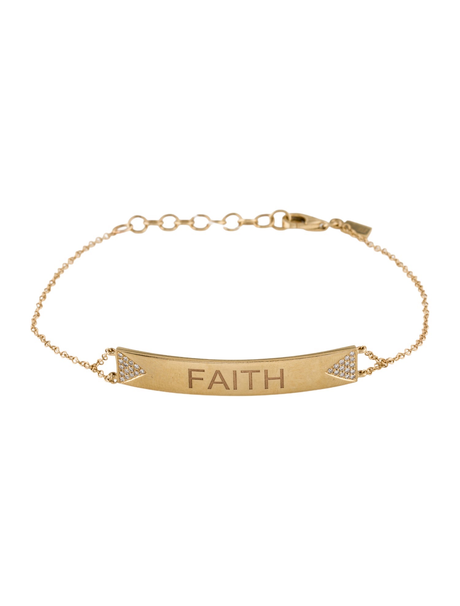 EF Collection 14K Diamond 'Faith' Bracelet