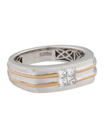 Effy Jewelry Band 14K Diamond Signet Ring 10.5
