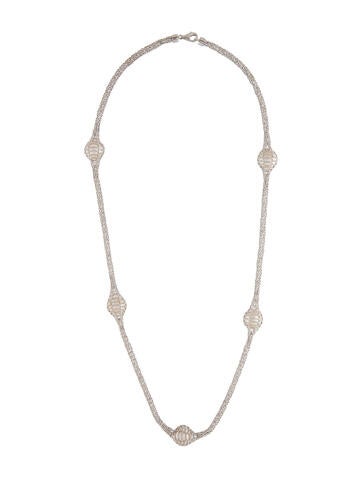 Effy Jewelry Station Cultured Pearl 5-Station Necklace 11.0mm-11.5mm