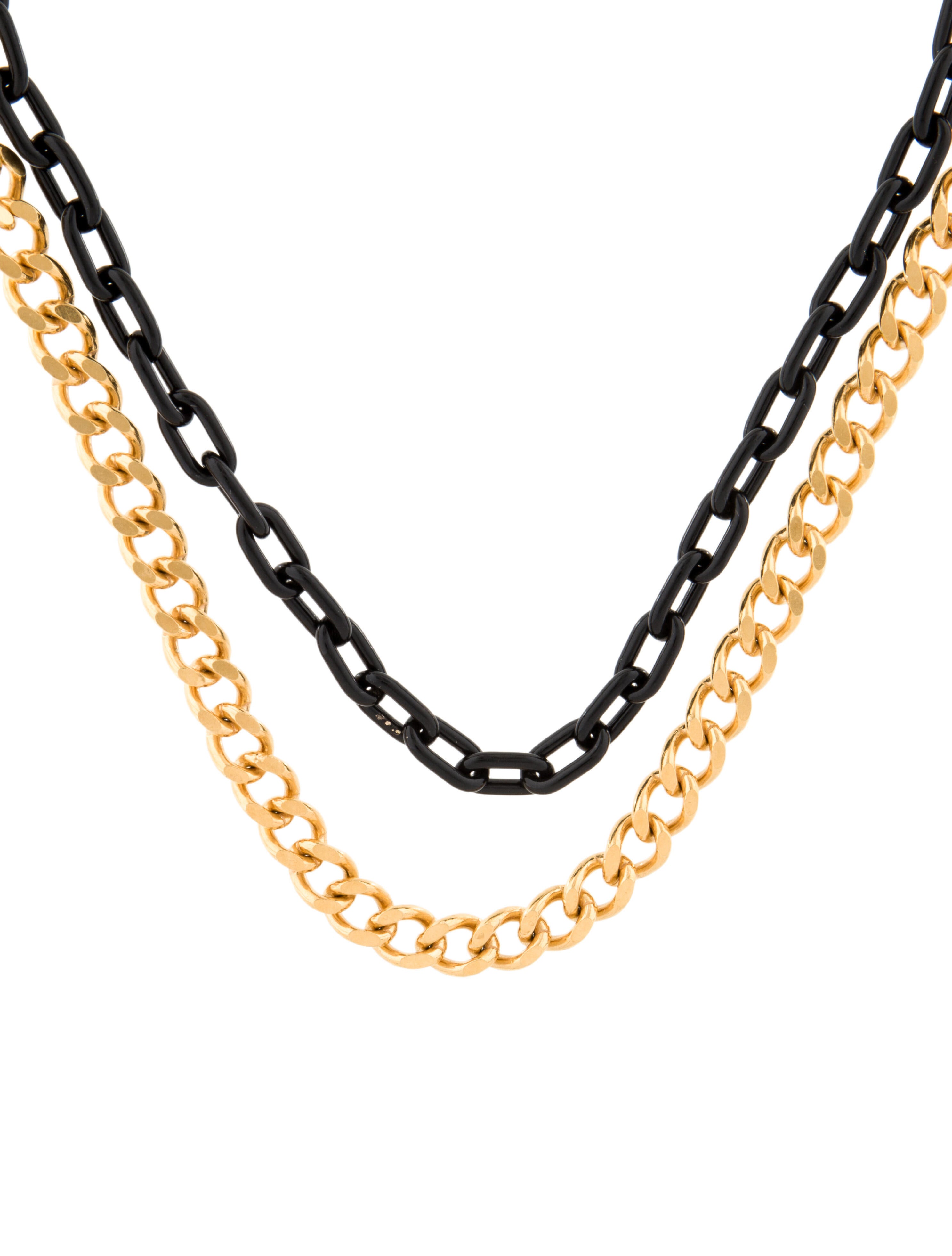 Effy Jewelry Two-Tone Enamel Link Chain Necklace