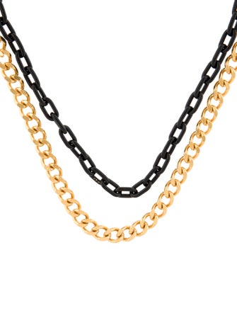 Effy Jewelry Two-Tone Enamel Link Chain Necklace