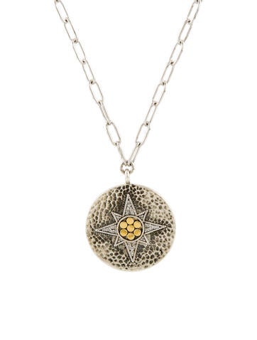 Effy Jewelry Pendant Necklace Two-Tone Diamond Star