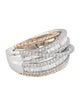 Effy Jewelry 14K Diamond Crossover Ring