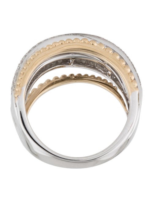 Effy Jewelry 14K Diamond Crossover Ring