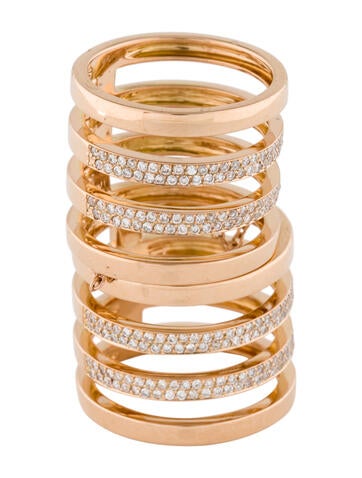 Effy Jewelry Band 14K Diamond Two Ring 7.5