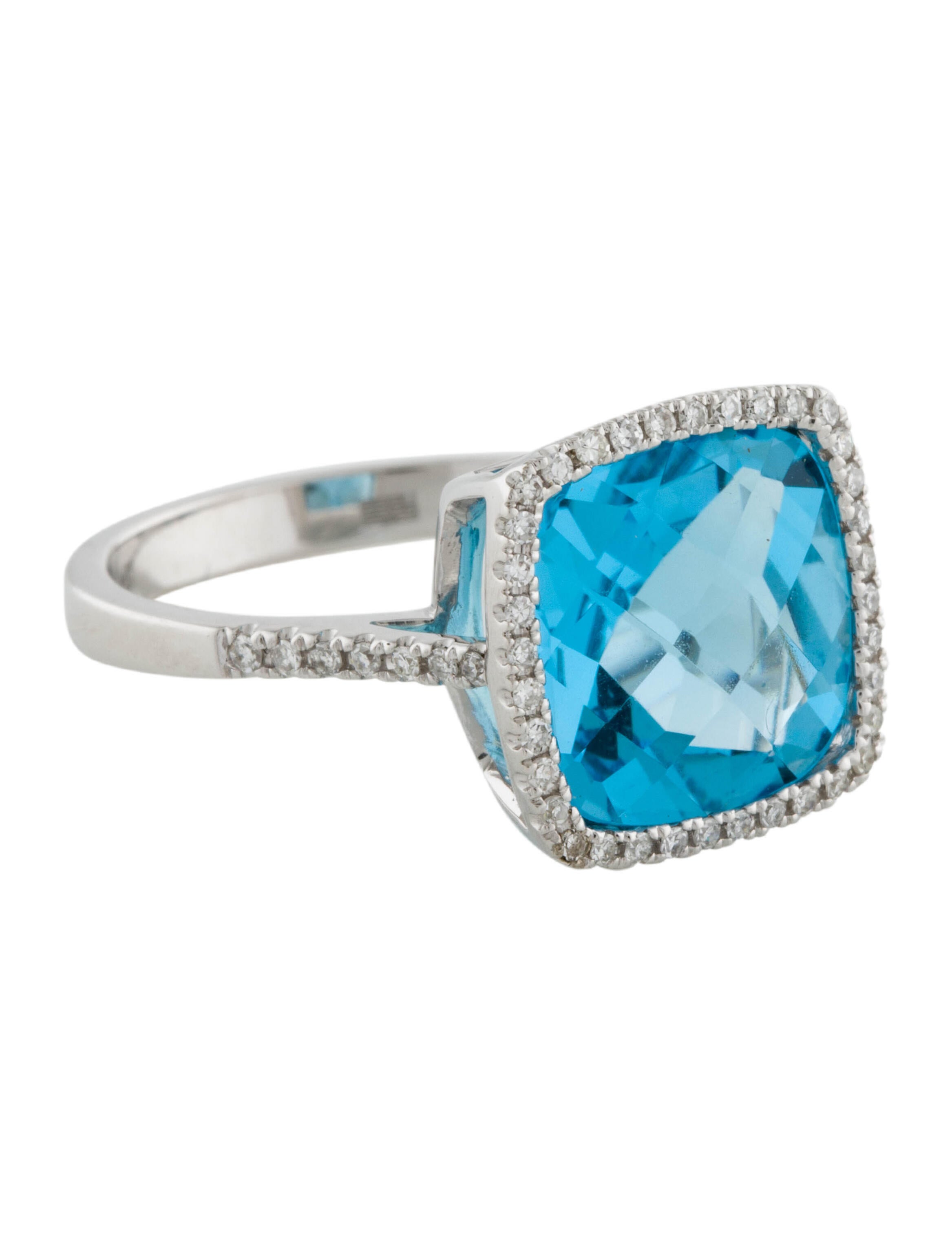 Effy Jewelry 14K Topaz & Diamond Cocktail Ring