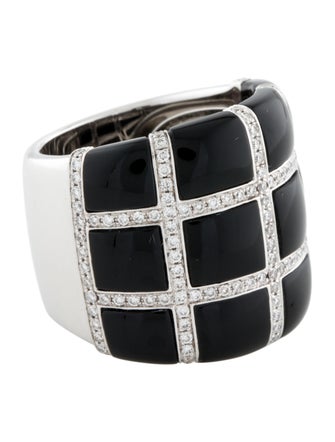 Effy Jewelry 14K Onyx & Diamond Band