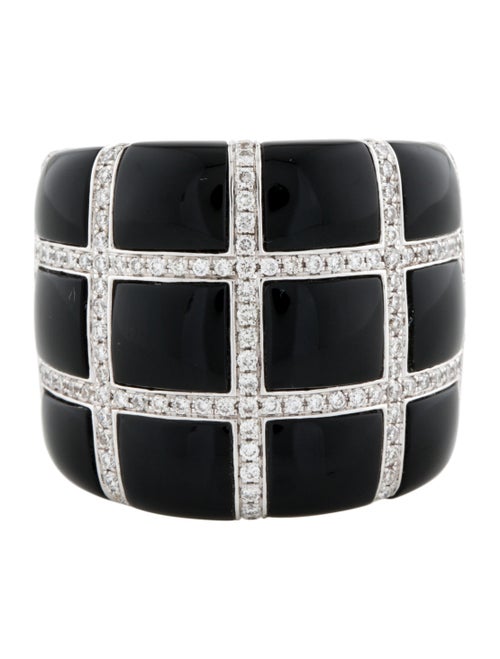 Effy Jewelry 14K Onyx & Diamond Band