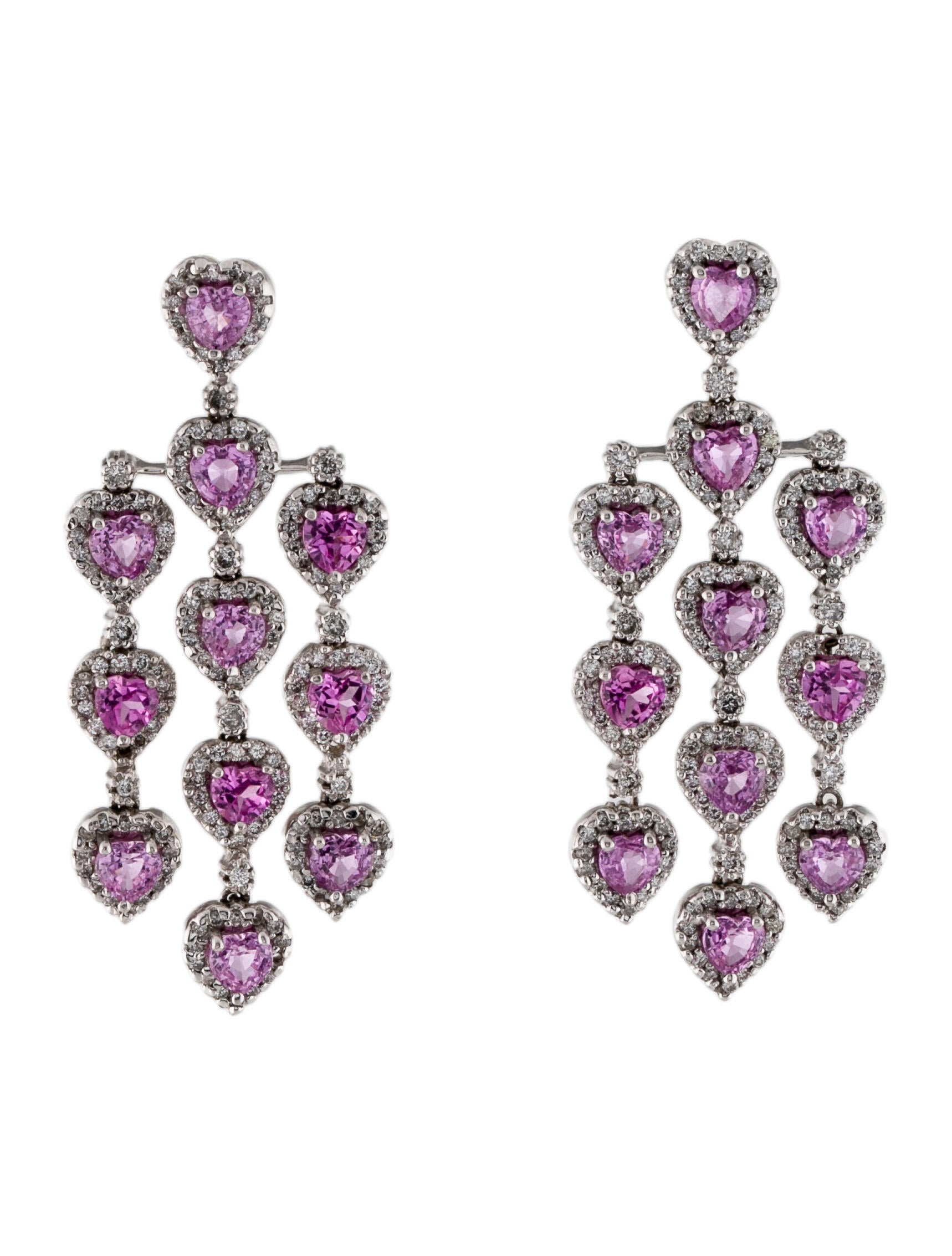 Effy Jewelry 14K Sapphire & Diamond Drop Earrings