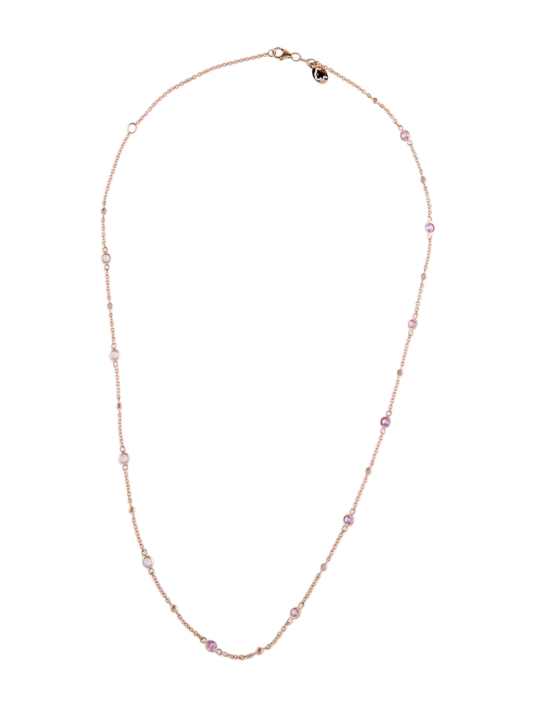 Effy Jewelry 14K Sapphire & Diamond Station Necklace