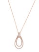 Effy Jewelry 14K Diamond Double Loop Pendant Necklace